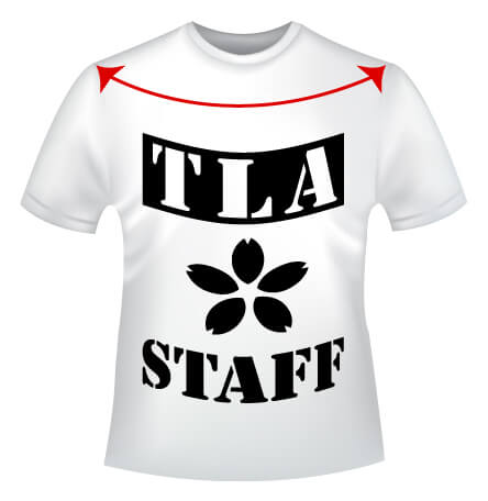 Ｔシャツを着用した時のデザインイメージ