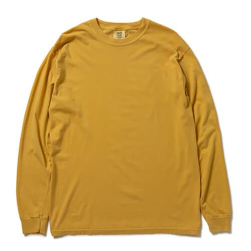 CC6014 6.1オンスガーメントダイ長袖Tシャツ
