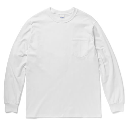 GL2410 6.0 oz 長袖ポケットTシャツ