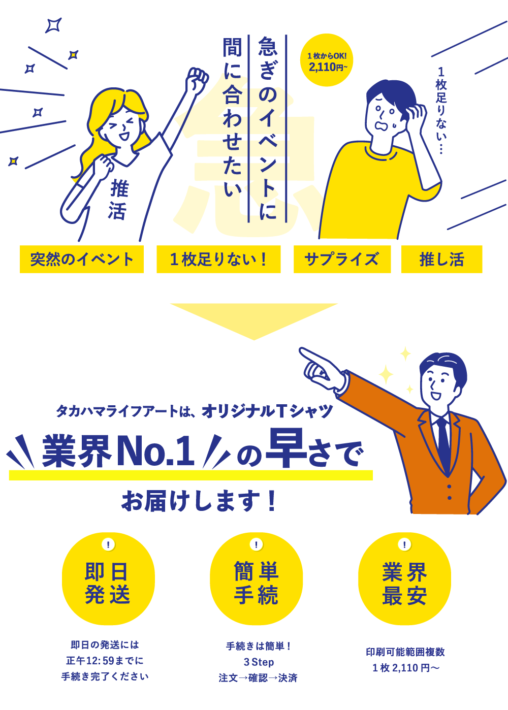 明日のイベントに間に合わせたい
