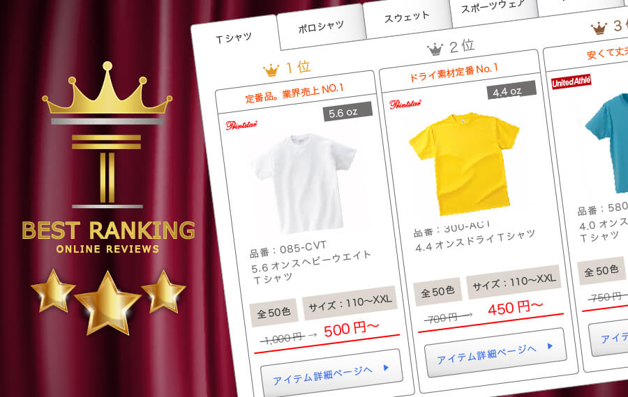 Tシャツランキング